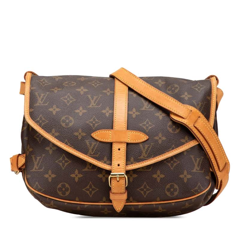 Louis Vuitton Monogram Saumur 30 Brown Canvas Good condition - Front View