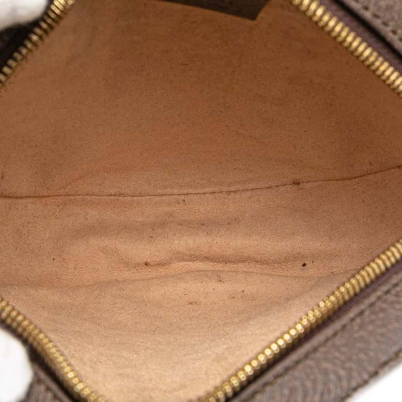 Gucci Mini GG Supreme Round Ophidia Crossbody Brown Canvas Good condition - Model View