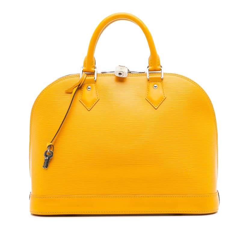 Louis Vuitton Epi Alma PM Yellow Leather Good condition - Front View