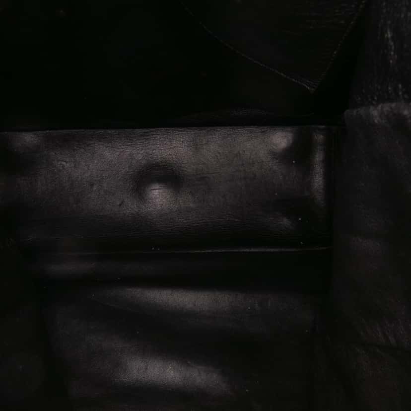 Dior Large Woven Lambskin Lady Dior Soft Shopping Tote Black Leather Good condition - Model View