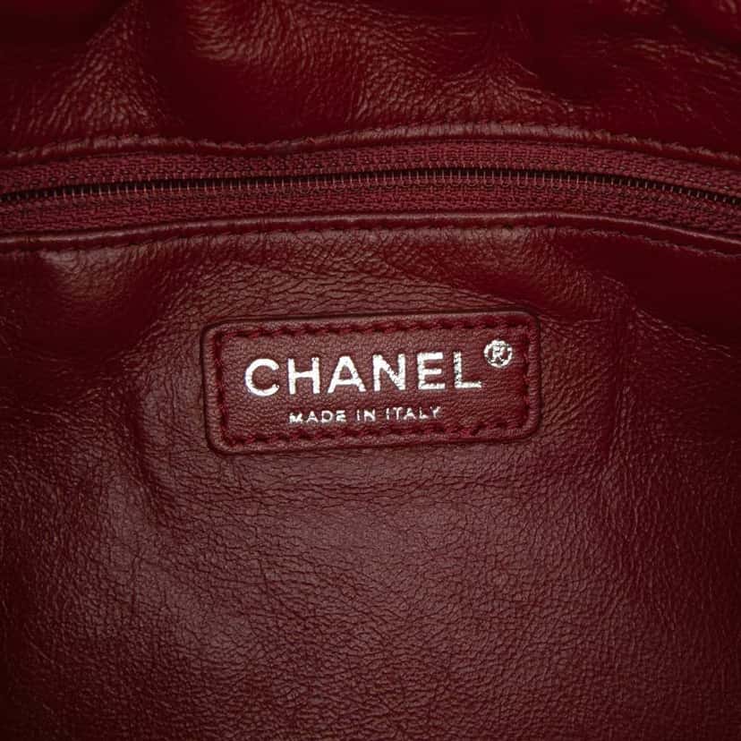 Chanel CC Metallic Patent Bonbons Tote Brown Leather Good condition - Box View