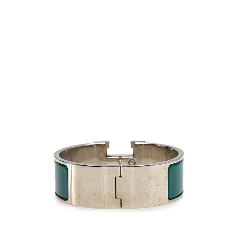 Hermès Enamel Clic Clac H Bracelet PM Blue Good condition - Inside View