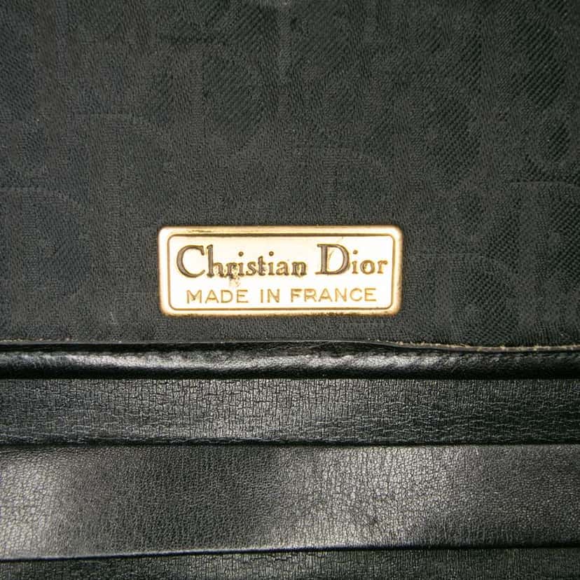 Dior Oblique Canvas Chain Crossbody Black Canvas Good condition - Box View