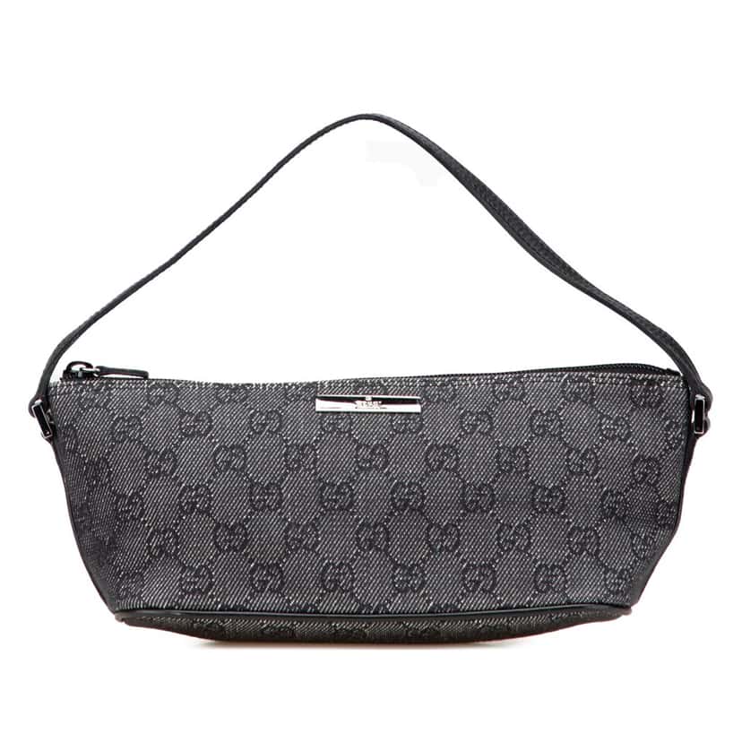 Gucci GG Denim Boat Grey Denim Good condition - Front View