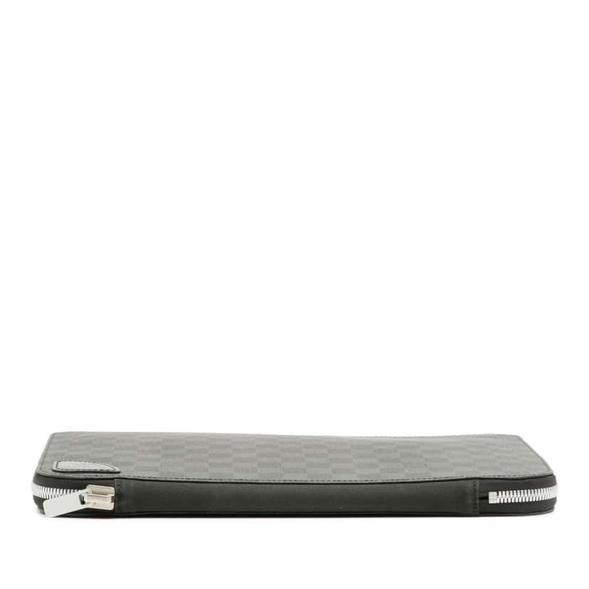 Louis Vuitton Damier Graphite Horizon Laptop Sleeve Black Canvas Good condition - Inside View