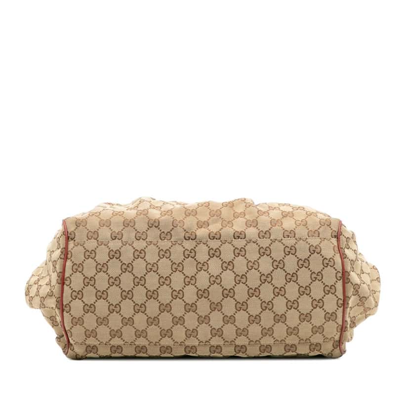 Gucci GG Canvas Sukey Satchel Brown Canvas Good condition - Inside View