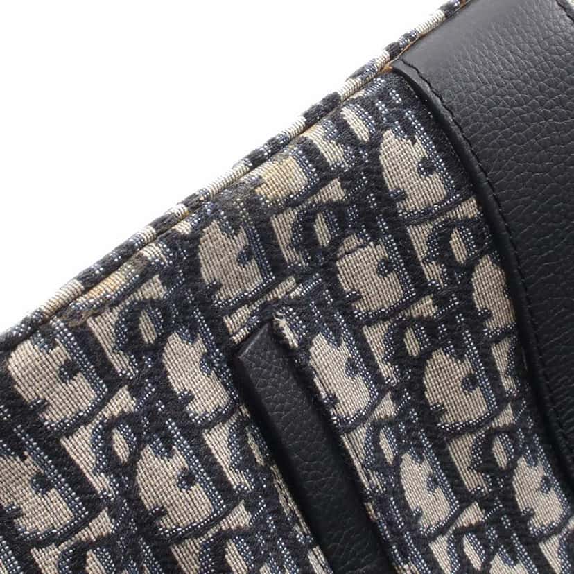 Dior Oblique Canvas Tote Blue Canvas Good condition - Box View