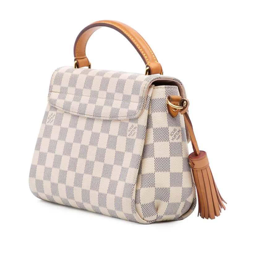 Louis Vuitton Damier Azur Croisette White Canvas Good condition - Back View