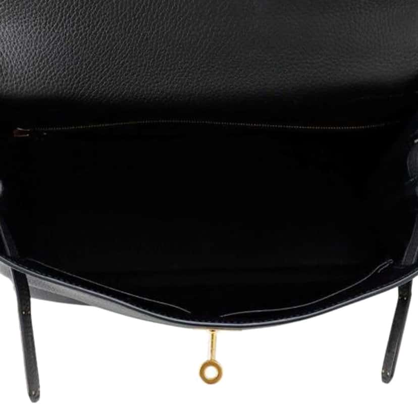 Hermès Togo Kelly II Retourne 28 Black Leather Good condition - Model View