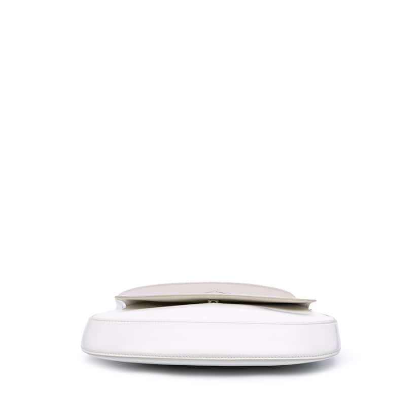 Prada Mini Brushed Leather Cleo Bag White Leather Good condition - Inside View