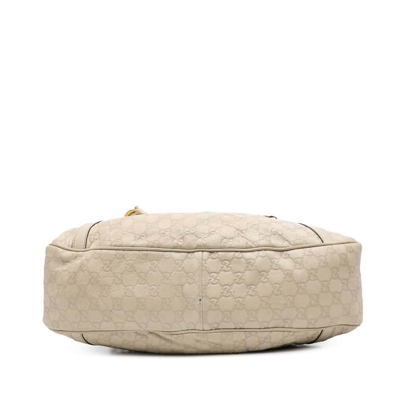 Gucci Guccissima Twins Shoulder Bag White Leather Good condition - Inside View