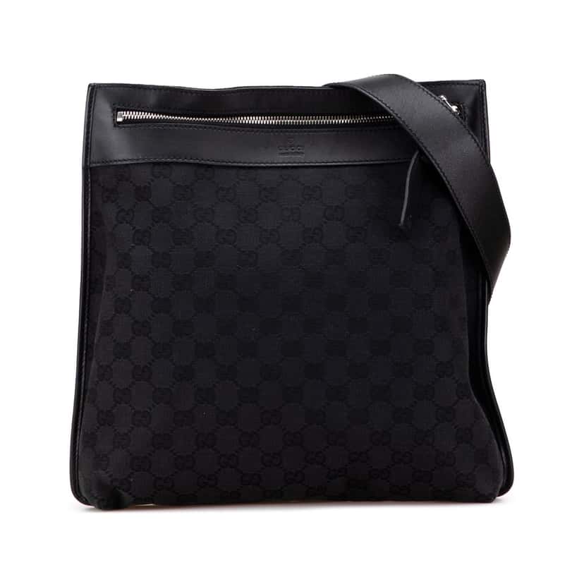 Gucci GG Canvas Crossbody Black Canvas Good condition - Front View