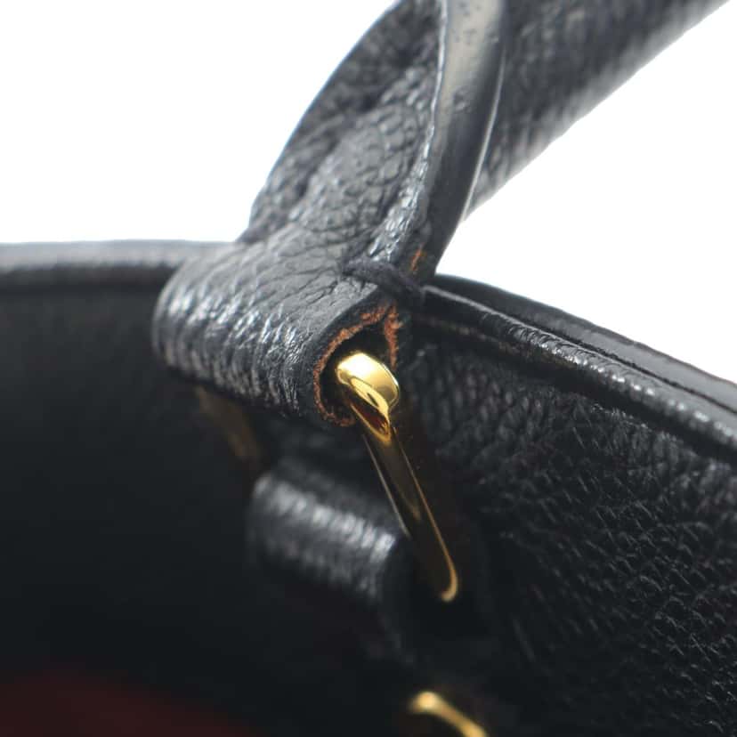 Louis Vuitton Bicolor Monogram Empreinte Giant Montaigne BB Black Leather Good condition - Box View