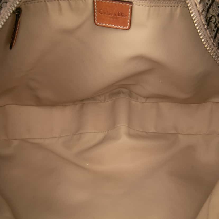 Dior Diorissimo Trotter Canvas Street Chic Hobo Brown Canvas Good condition - Model View