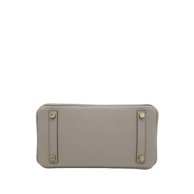 Hermès Novillo Birkin Retoune 25 Grey Leather Good condition - Inside View