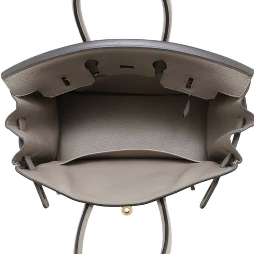 Hermès Novillo Birkin Retoune 25 Grey Leather Good condition - Model View