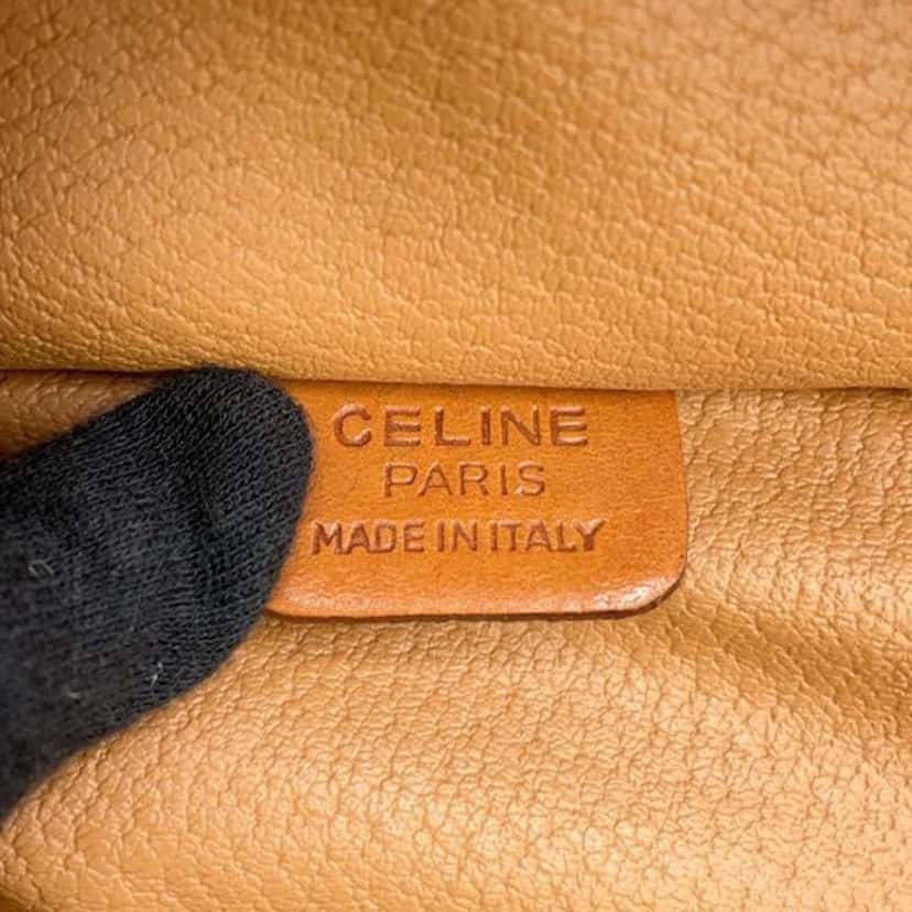 Celine Macadam Coated Canvas Vanity Bag Brown Canvas Good condition - Box View