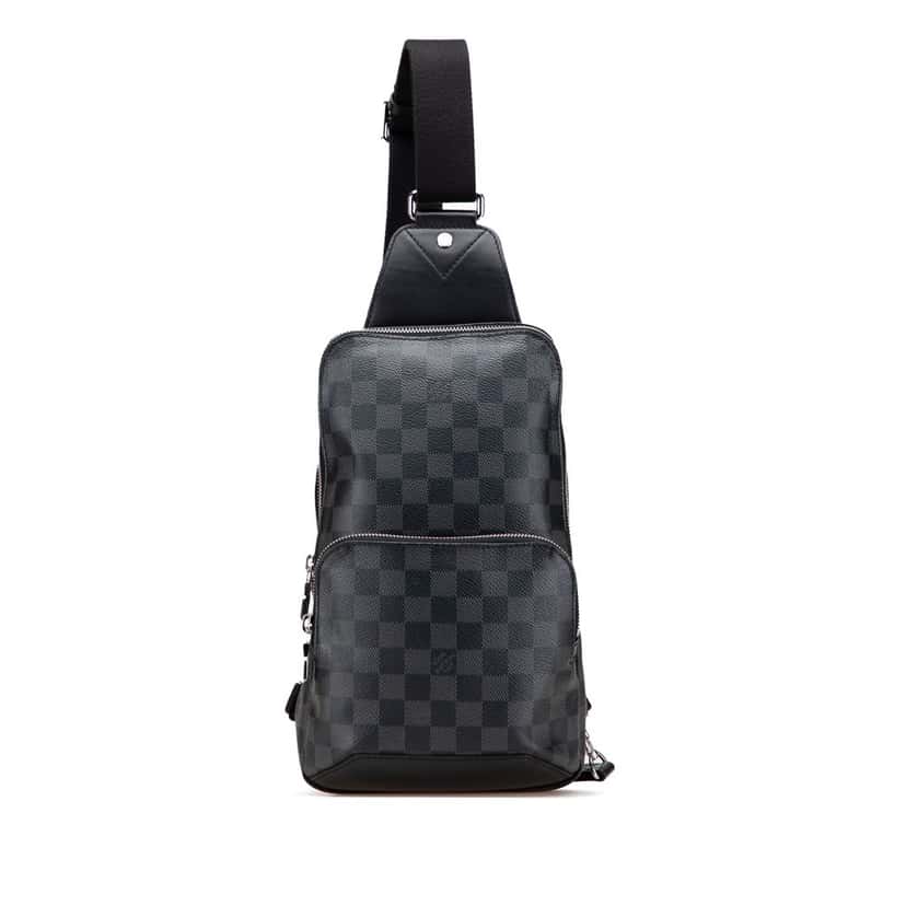 Louis Vuitton Damier Graphite Avenue Sling Black Canvas Fair condition - Front View