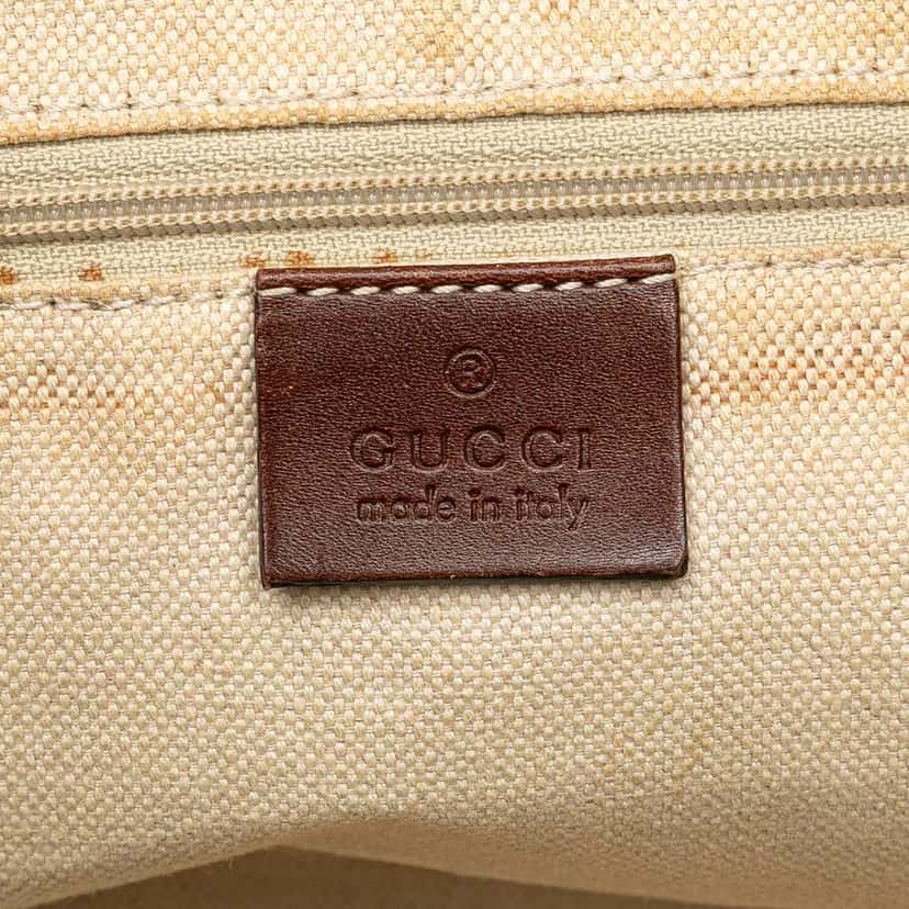 Gucci GG Canvas Sukey Satchel Brown Canvas Good condition - Box View