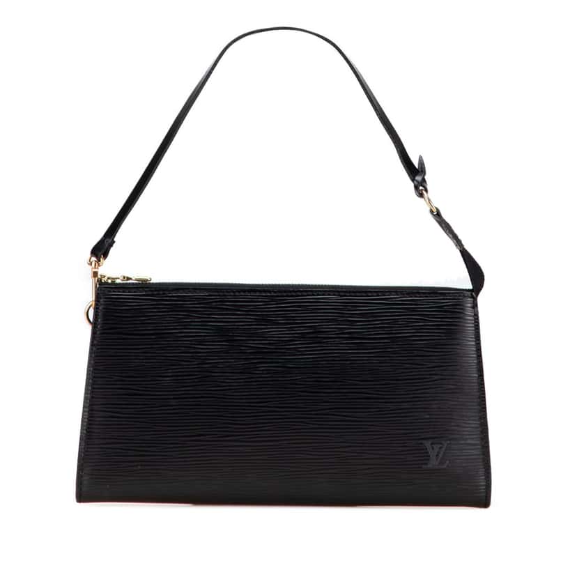 Louis Vuitton Epi Pochette Accessoires Black Leather Good condition - Front View