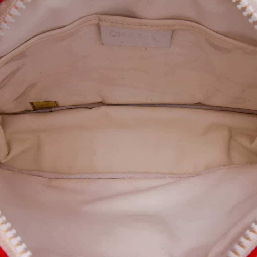 Chanel Terry Cloth Sport Line Flap Orange Cotton Good condition - Model View