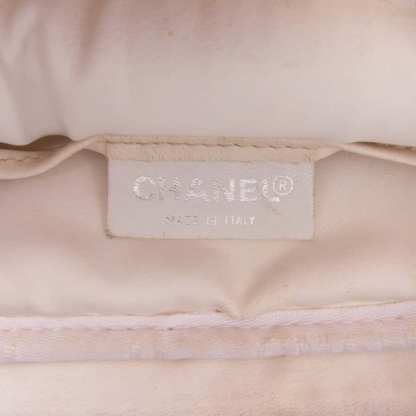 Chanel Terry Cloth Sport Line Flap Orange Cotton Good condition - Box View