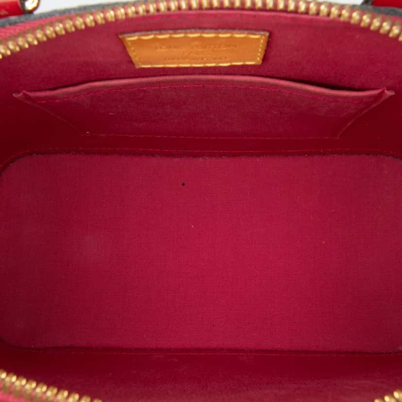 Louis Vuitton Monogram Vernis Alma BB Red Leather Good condition - Model View