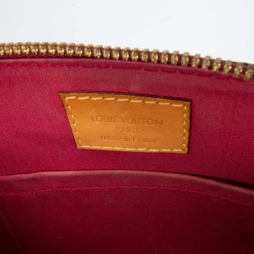 Louis Vuitton Monogram Vernis Alma BB Red Leather Good condition - Box View
