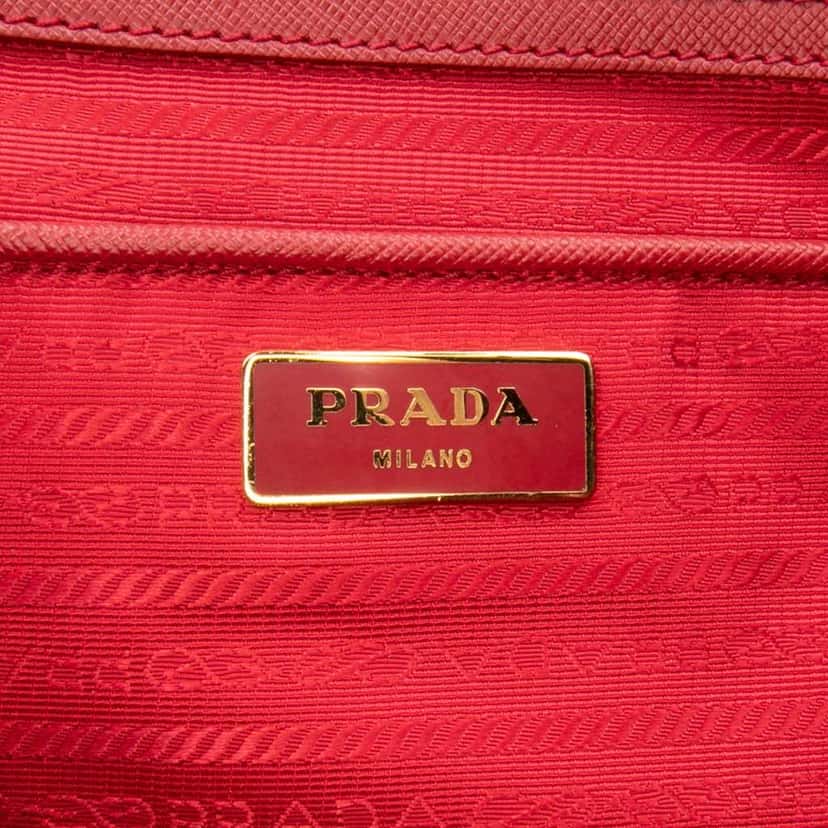 Prada Large Saffiano Lux Galleria Tote Pink Leather Very good condition - Box View