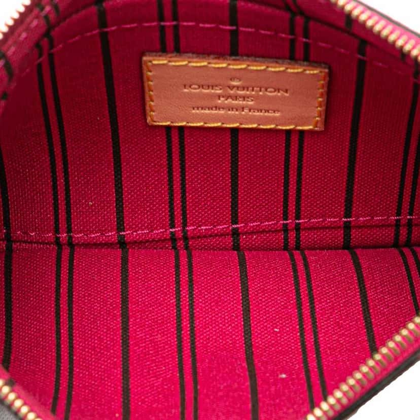 Louis Vuitton Monogram Neverfull Pouch Brown Canvas Good condition - Model View