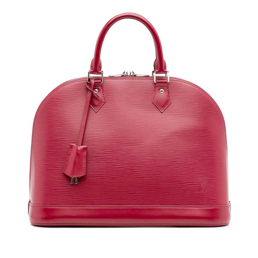 Louis Vuitton Epi Alma MM Pink Leather Good condition - Front View