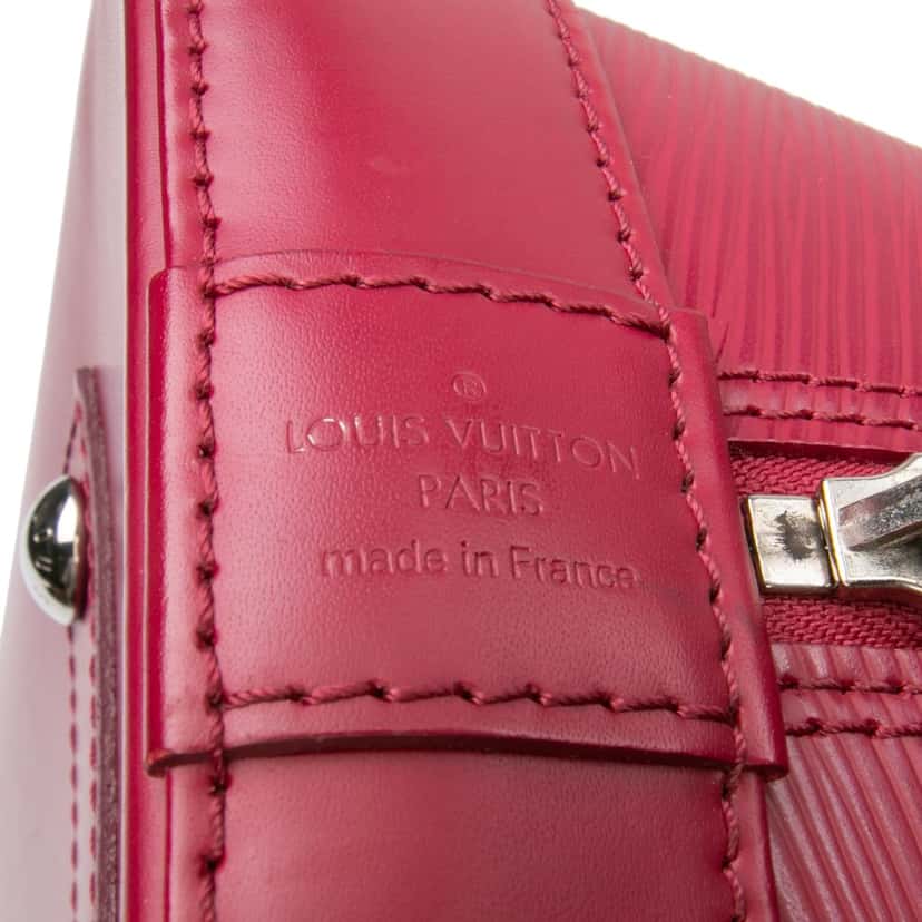 Louis Vuitton Epi Alma MM Pink Leather Good condition - Box View