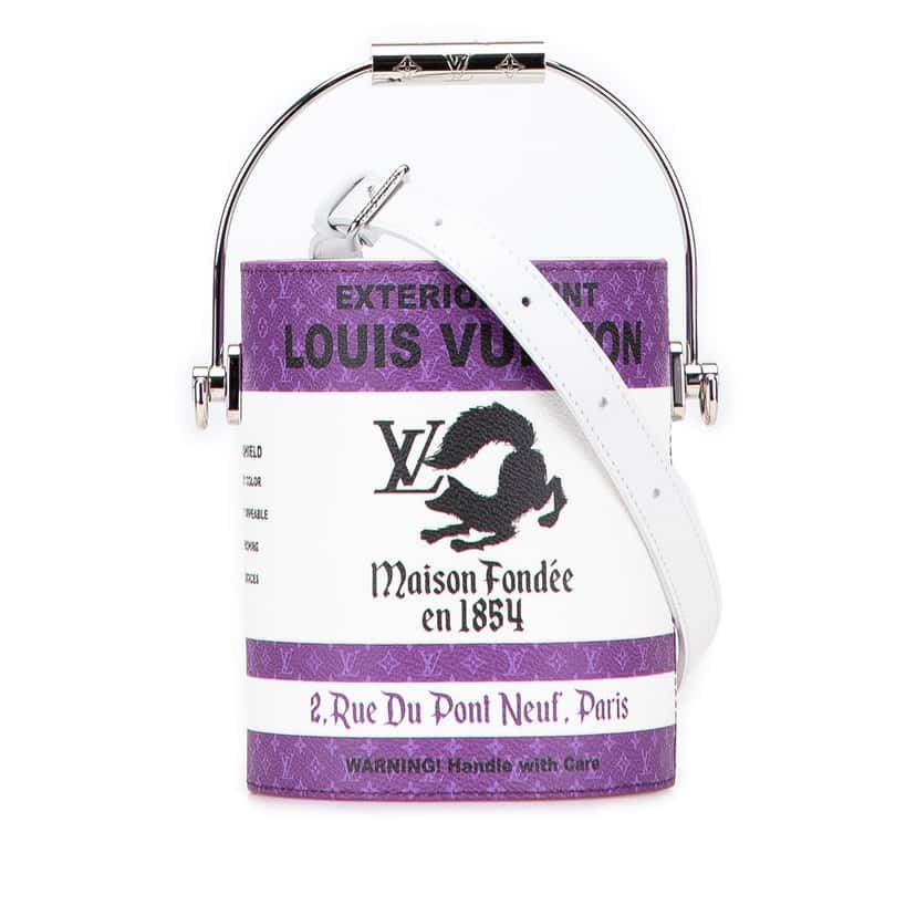 Louis Vuitton Monogram Paint Can Purple Canvas Good condition - Front View