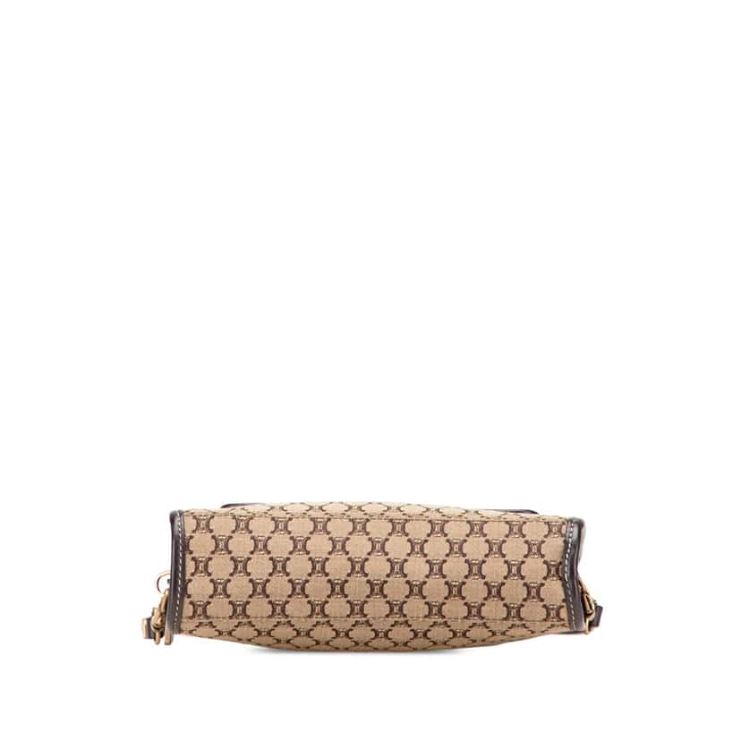 Celine Macadam Canvas Triomphe Handbag Brown Canvas Good condition - Inside View