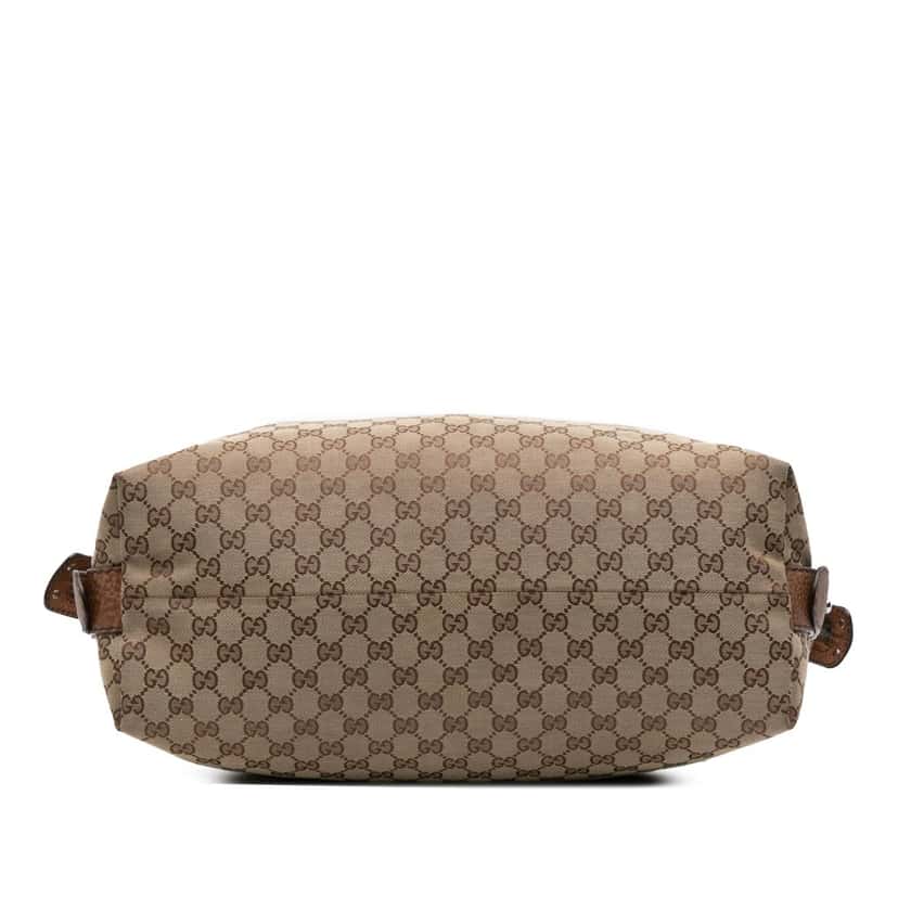 Gucci Large GG Canvas Bamboo Bar Tote Brown Canvas Good condition - Inside View