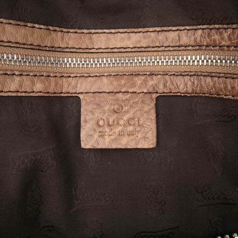 Gucci Large GG Canvas Bamboo Bar Tote Brown Canvas Good condition - Box View