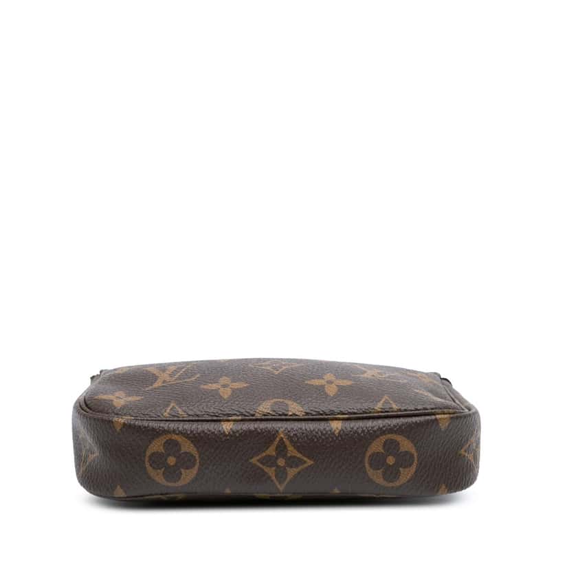 Louis Vuitton Monogram Mini Pochette Accessoires Brown Canvas Good condition - Inside View