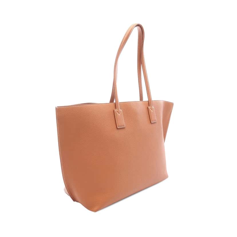 Burberry Medium Leather TB Monogram Tote Brown Leather Good condition - Back View