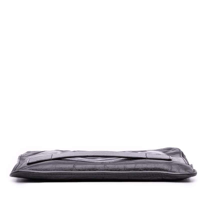 Chanel Lambskin Votez Coco Clutch Black Leather Very good condition - Inside View