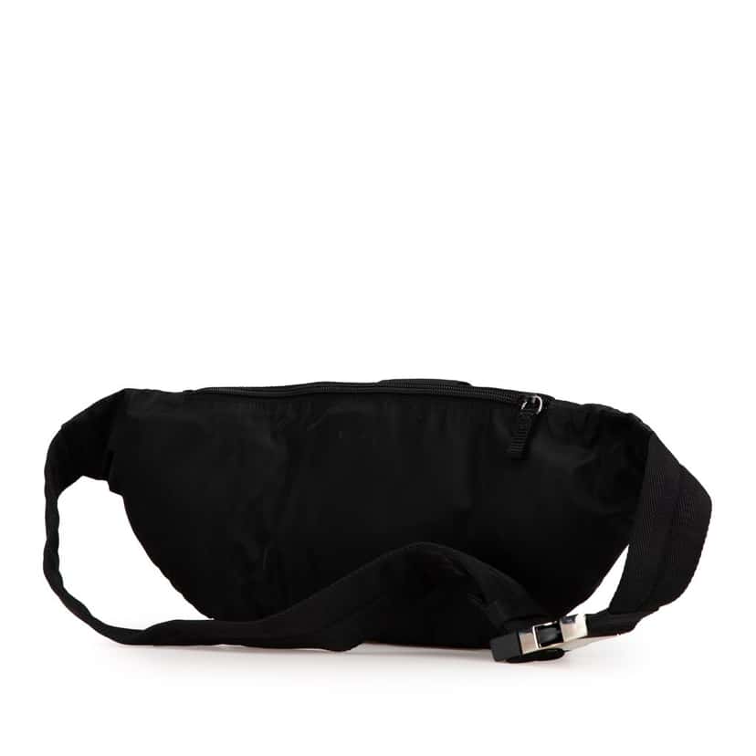 Prada Tessuto Multi Pocket Belt Bag Black Good condition - Back View