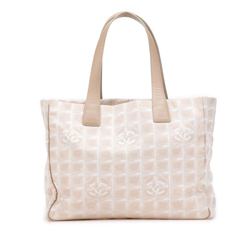 Chanel New Travel Line Nylon Tote Brown Good condition - Front View