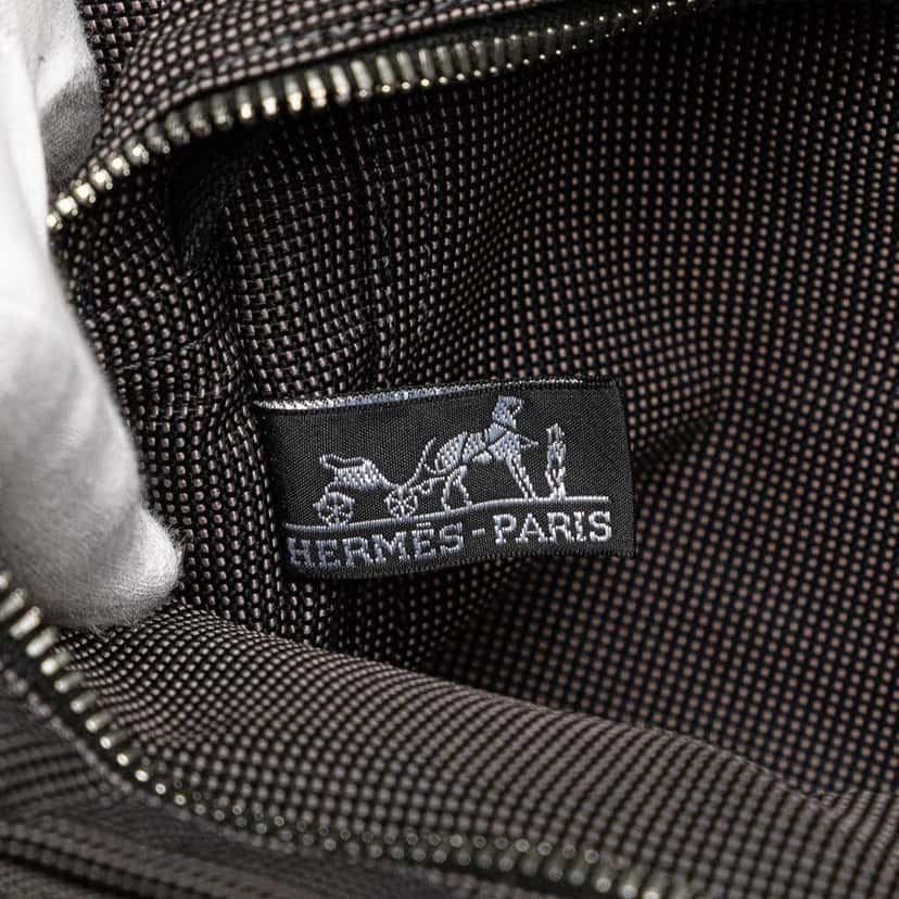 Hermès Canvas Herline PM Grey Canvas Good condition - Box View
