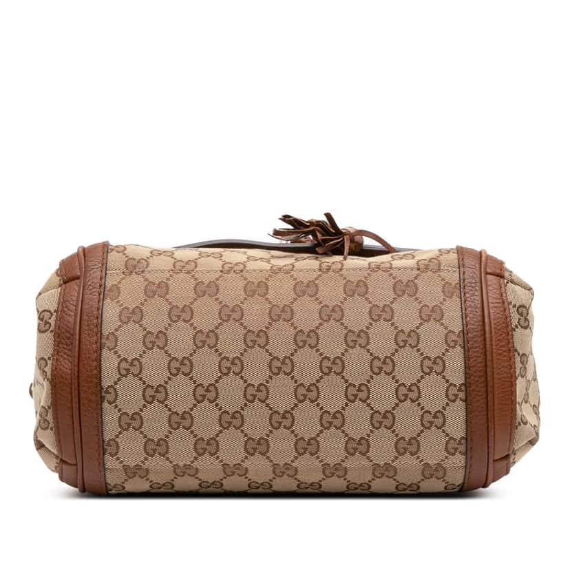 Gucci GG Canvas Bella Satchel Brown Canvas Good condition - Inside View