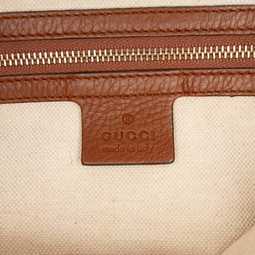 Gucci GG Canvas Bella Satchel Brown Canvas Good condition - Box View