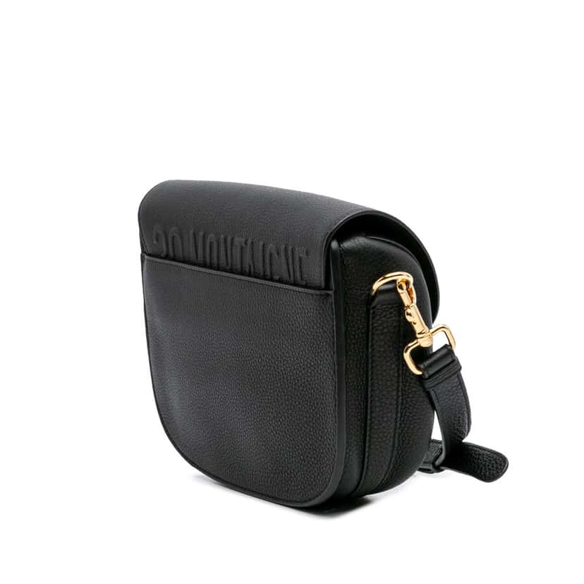 Dior Medium Grained Calfskin Bobby Crossbody Black Leather Good condition - Back View