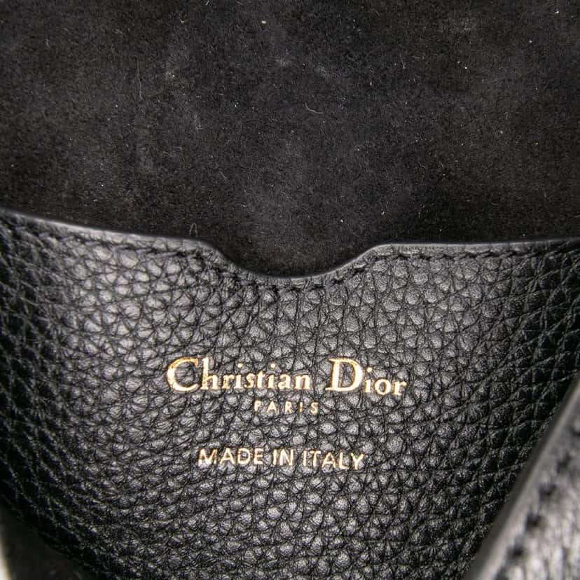 Dior Medium Grained Calfskin Bobby Crossbody Black Leather Good condition - Box View