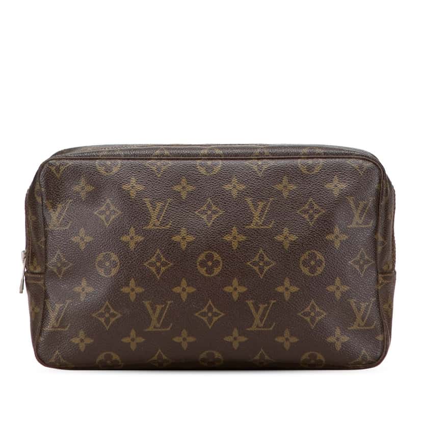 Louis Vuitton Monogram Trousse Toilette 28 Brown Canvas Good condition - Front View