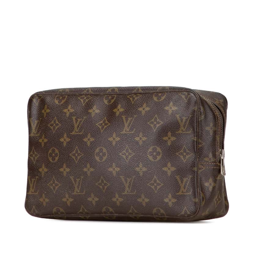 Louis Vuitton Monogram Trousse Toilette 28 Brown Canvas Good condition - Back View