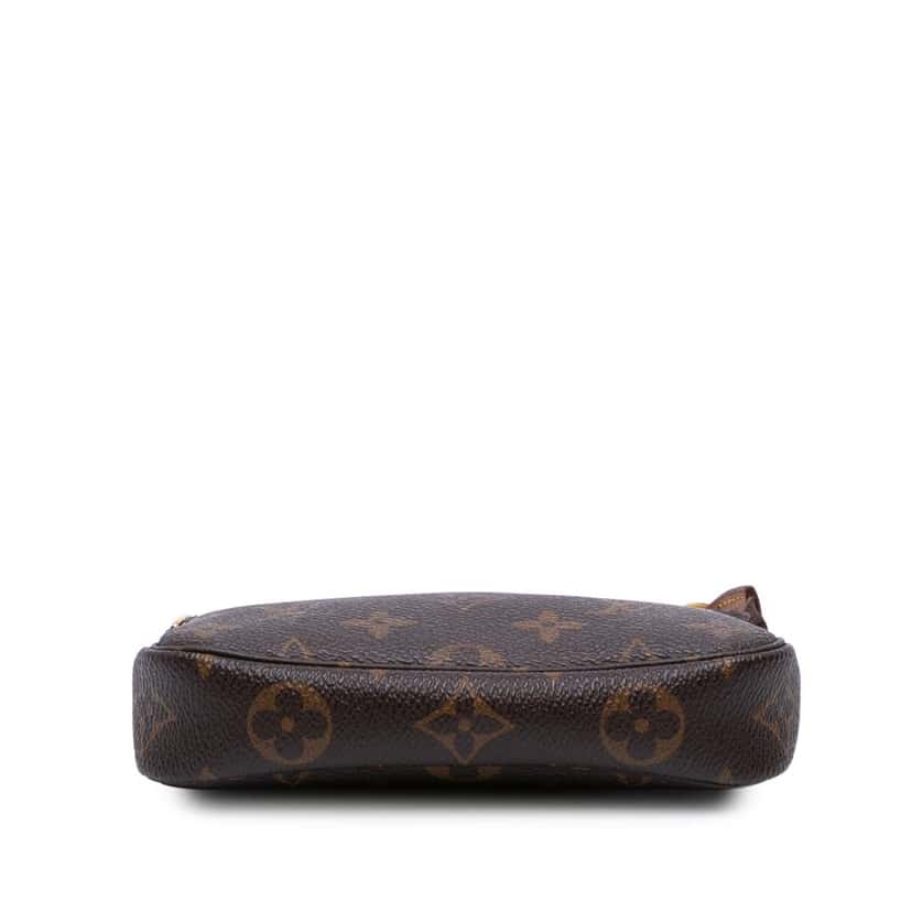 Louis Vuitton Monogram Mini Pochette Accessoires Brown Canvas Good condition - Inside View