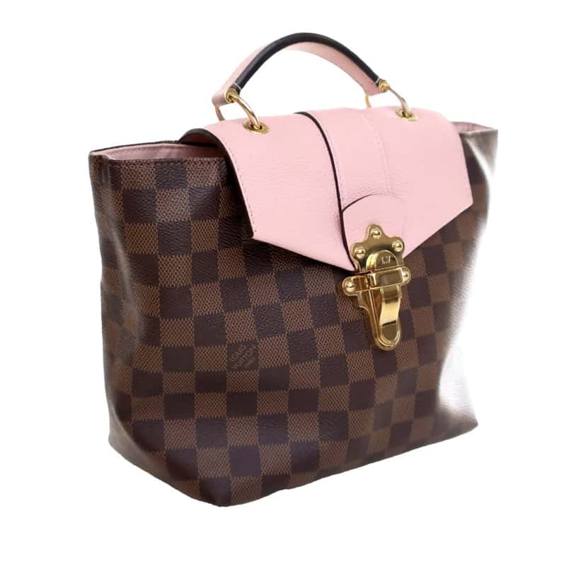 Louis Vuitton Damier Ebene Clapton Brown Canvas Good condition - Back View